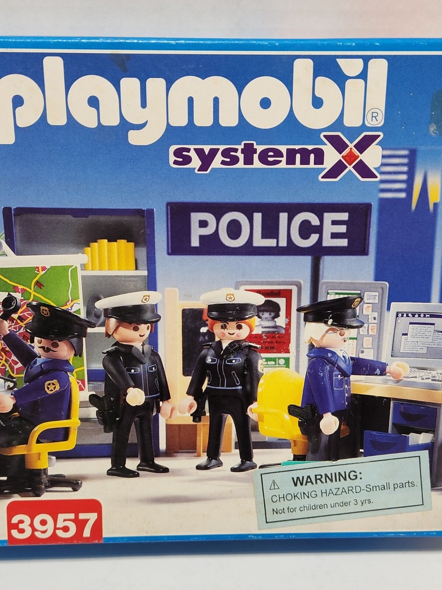 PLAYMOBIL 3957 POLICE STATION HEADQUARTERS System X NEW RARE
