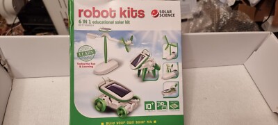 SOLAR SCIENCE ROBOT KITS 6 IN 1 neu leicht falsch geformter Karton