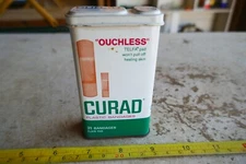 Vintage empty Curad Bandage Tin Lot 25-18