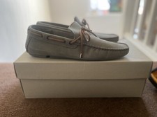 NEW Ask The Missus Grey Nubuck Driving Shoes Size 8