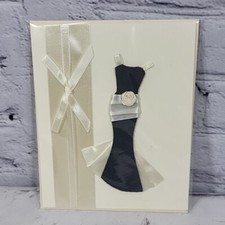 Fashion Little Black Dress Motif Blank Inside Paper Magic Group Greeting Card