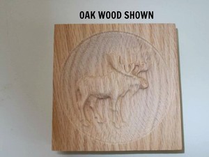 4 1 2 X 4 1 2 X 7 8 Engraved Moose Rosette Corner Molding Trim