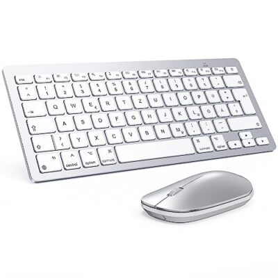 Bluetooth Tastatur Maus Set für Mac Kompakte kabellose Tastatur und Maus