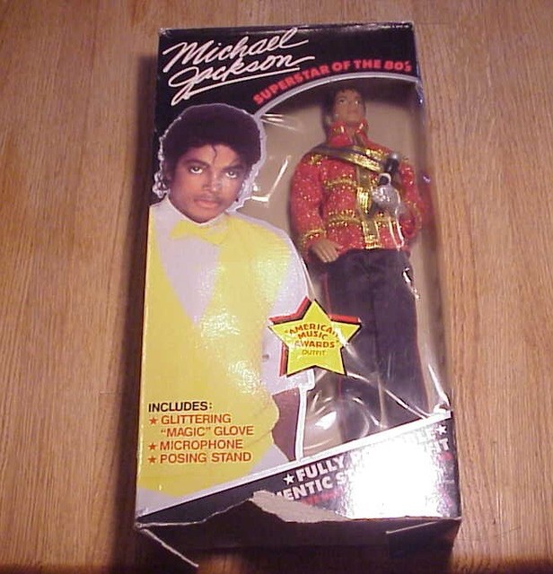 michael jackson doll in box