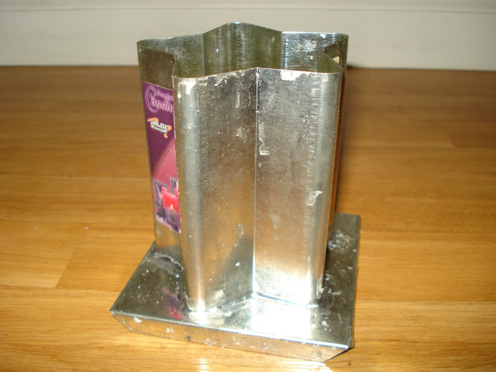 Yaley 111033 Metal 5-Point Star Candle Making Mold. Used. Made in USA!