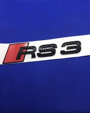 RS3 Noir Brillant badge emblème Edition autocollant Hayon Arrière Logo
