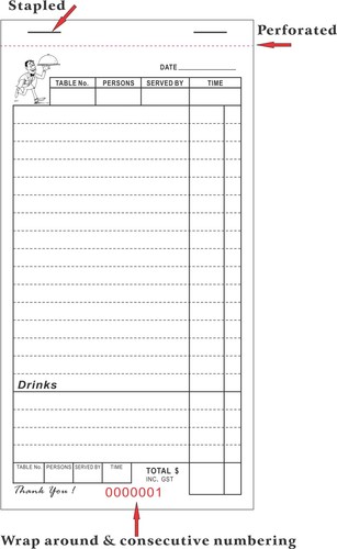 Wholesale 100 LARGE Restaurant Docket Books. Carbonless Duplicate Free Delivery - Picture 5 of 9