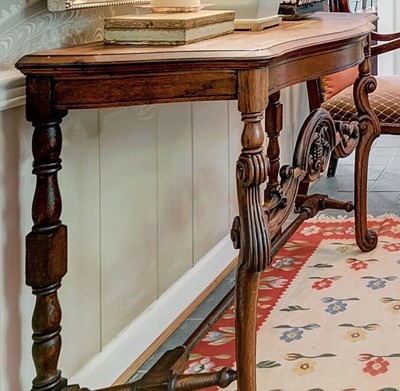 Entrada De Consola De Madera Antiguo Mesa Del Vestibulo Ebay