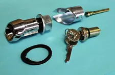 NEW 1965-1966 Ford Mustang Lock Set Trunk Bezel with Keys, Gasket, Sleeve, Nut
