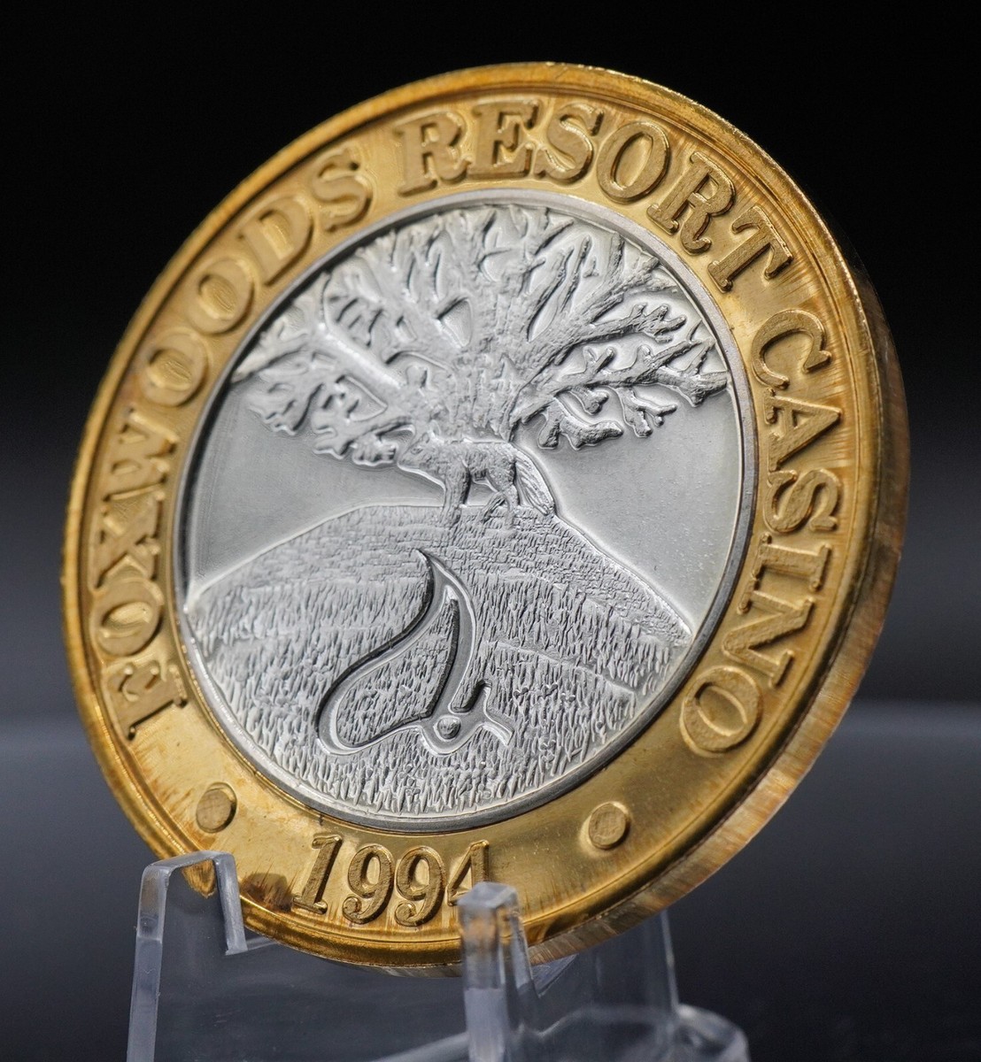 1994 Foxwoods Resort Casino New York 999 FINE Silver round C5083