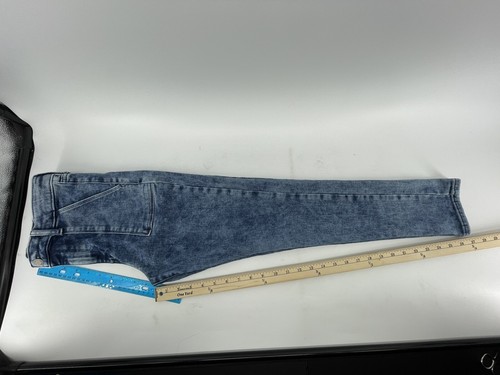 Gap High Rise Stretch Jogging Jeans Girls Size 16 Stone Wash Blue Denim 23X27 - Picture 7 of 11