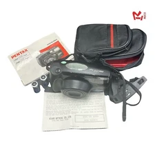 Pentax Zoom 105 Super 35mm Film Camera Point & Shoot Camera Built N Flash