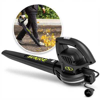 #ad #ad Sun Joe Electric All Purpose Leaf Blower 6 Amp Motor 155 MPH Air Speed Black $29.72