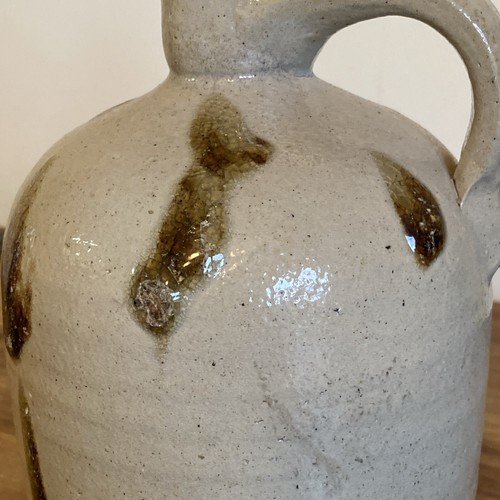 Antique 19thC American Folk Art Turkey Dropping Decorated Stoneware Jug Crock - Picture 7 of 13