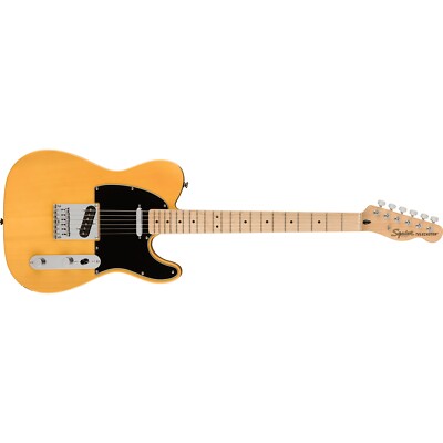 Fender Squier Affinity Series Telecaster Guitar, Maple, Butterscotch Blonde