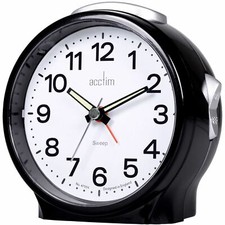 Image of Acctim Elsie Alarm Clock Silent Light Large Snooze Button Easy to Read Luminous
