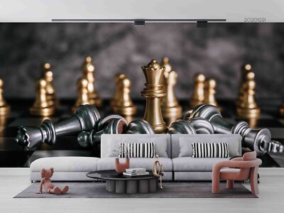 3D International Chess Wallpaper Wall Murals Removable Wallpaper 2