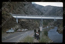 sl66 Original slide 1958 Colorado Big Thompson Siphon vintage Cars 936a