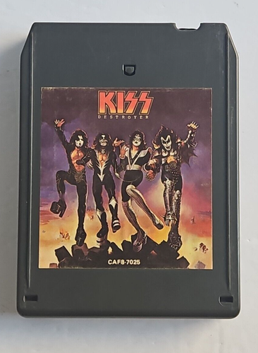 Kiss Destroyer 8-Track Cartridg Tape CAF8 7025 1976 Casablanca Rec. Ungetestet EX