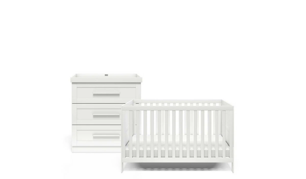 Mamas Papas Atlas Piece Nursery Furniture Set Grey Wash By, 56 OFF