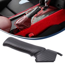 Matte Real Carbon Fiber Car Handle Hand Brake Cover For Nissan GTR GTR 2008-2021