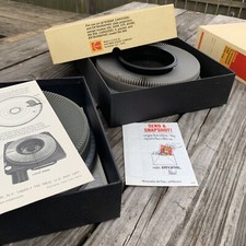 Two Original Box Kodak Carousel Transvue 140 Slide Trays for Projector- Vintage