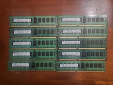 Lot Of 40GB (10x4GB) Samsung M393B5273CH0-YH9 DDR3 SDRAM ECC Reg Memory Module