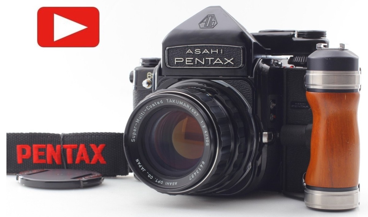 フィルムカメラ PENTAX 67 TTL+smc PENTAX 67 1:2.4 105mm Rent a Pentax 67 w/TTL Prism + SMC Pentax 67 105mm f/2.4