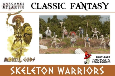Classic Fantasy Skeleton Warriors Wargames Atlantic 28 mm 1/56 1 Anguss unverpackt 