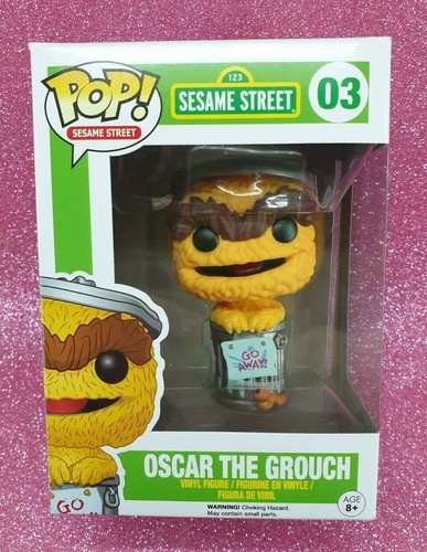 FUNKO POP SESAME STREET #03 OSCAR THE GROUCH (ORANGE) VINYL FIGURE~FAST POST🌵💦 - Picture 2 of 11
