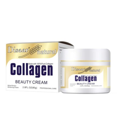 Natural Collagen Cream Forehead Neck Lines Smile Wrinkles Facial Spots Dry Skin