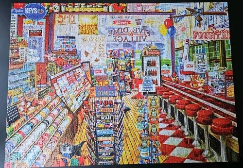 Back To The Past THE LOCAL FIVE AND DIME 750 Piece Jigsaw Puzzle RoseArt - Picture 5 of 9