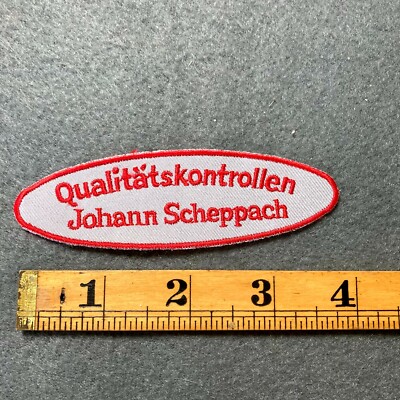 Qualitätskontrollen Johann Scheppach Germany Name Patch Quality Control E5