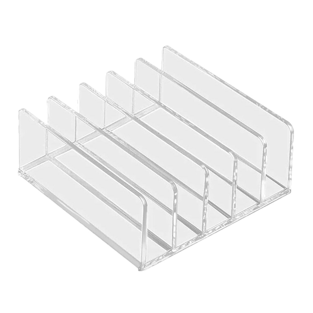 Book Shelf Holder Desk File Organizer Vertical Storage Rack-image