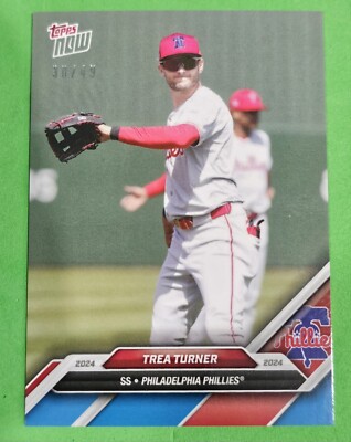 Trea Turner 2024 Topps NOW Road to Opening Day OD-182 #d/49 Blue Phillies