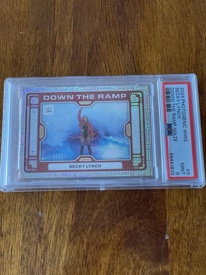 2024 Photogenic WWE Becky Lynch Down The Ramp Maze 12/25 PSA 9 POP 1 - Image 2 of 4