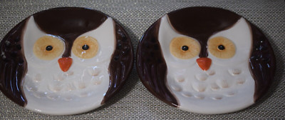 Owl Creal 8'' Plate Better Homes & Gardens Heritage Earthenware 2014
