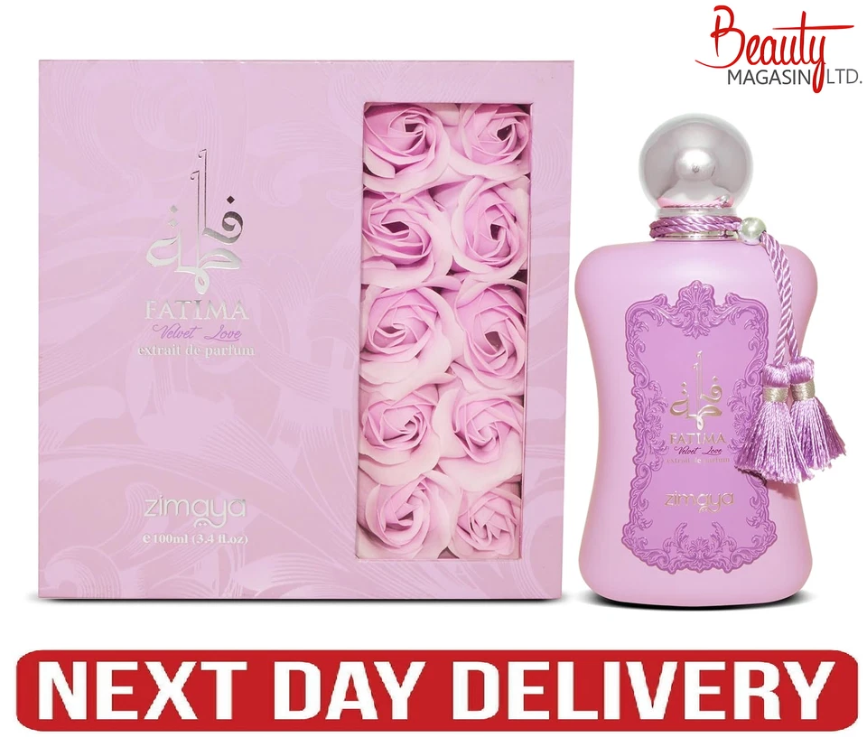 Zimaya Fatima Velvet Love 100ml EDP Afnan Perfume For Women-BRAND NEW WITH BOX