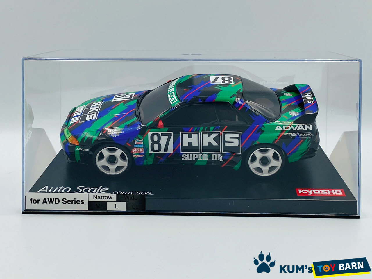 Kyosho MINI-Z Body HKS SKYLINE (R32 GT-R) 1993 #87 MZP449HK FINE HAND POLISH