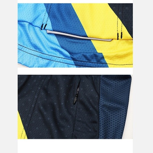 Men Full Zipper Breathable Spandex Long Sleeve Cycling Jersey Bicycle Clothing - Picture 6 of 11