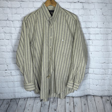 Ralph Lauren Chaps Field Factory Dress Shirt 16 32-33 Vintage Brown