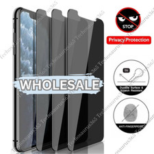 Privacy Screen Protector Tempered Glass Lot For iPhone 16 15 14 13 12 11 Pro X 8