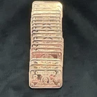 United States of America Design 1 oz copper Bars Lot of 19
