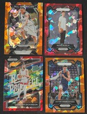 2024-25 Prizm Draft Picks Basketball - Orange & Red Cracked Ice Prizms - Pick!