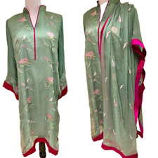 Pakistani/Indian Embroidered Wedding and Party Wear Dress Silk Salwar Kameez