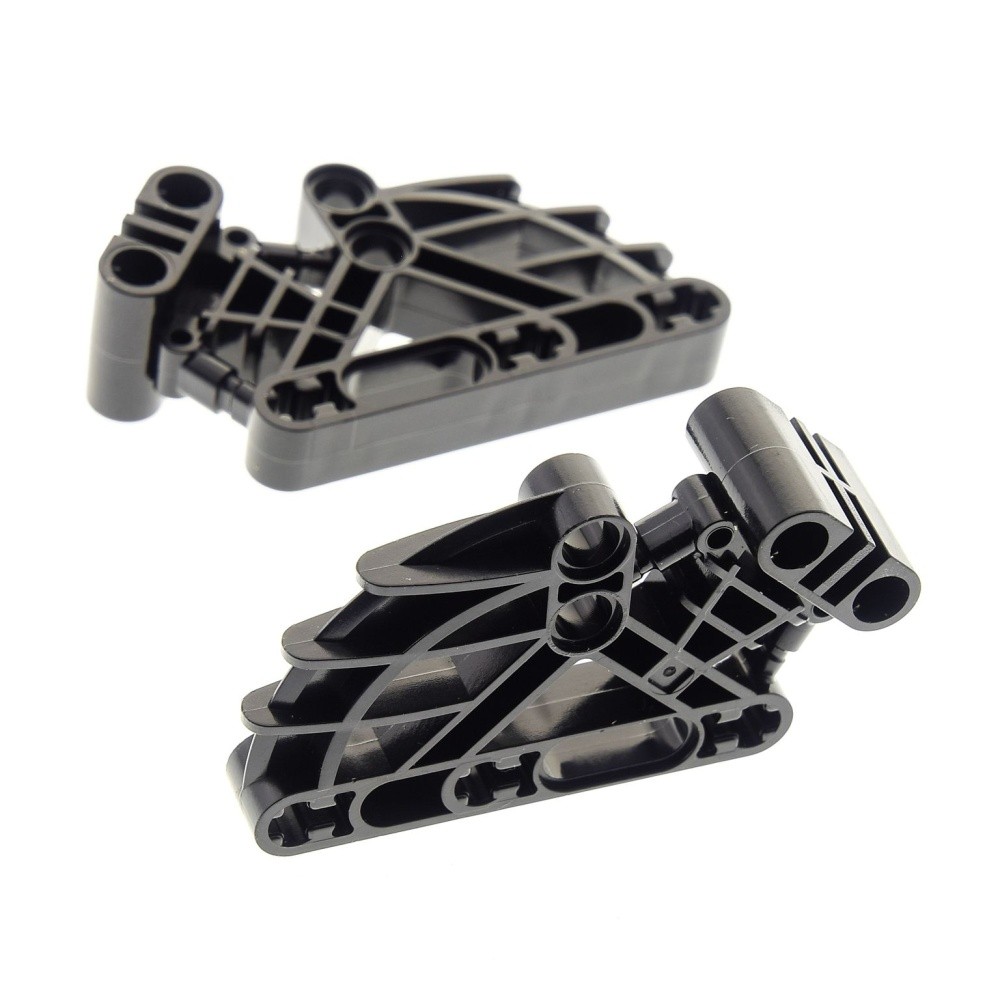 2x Lego Bionicle Figure Chest black 2x4x7 Liftarm Connector Technic 41665