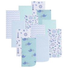 12 Pack Burp Cloths for Baby Boy; Newborn Essential with - Large Absorbent Co...
