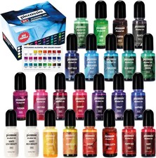 24 Alcohol Ink Set - Fast-Drying, Permanent I...