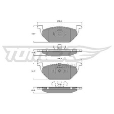 Satz Bremsbeläge 26240154 Bremsklötze vorne für VW UP! 121