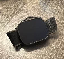 Apple Watch Ultra 49mm Black Titanium Case Black Nylon Band GPS+Celluar Unlocked